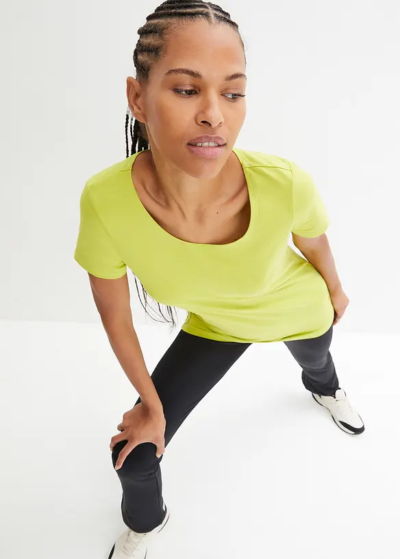 Lot de 2 T-shirts longs avec inscription, bonprix