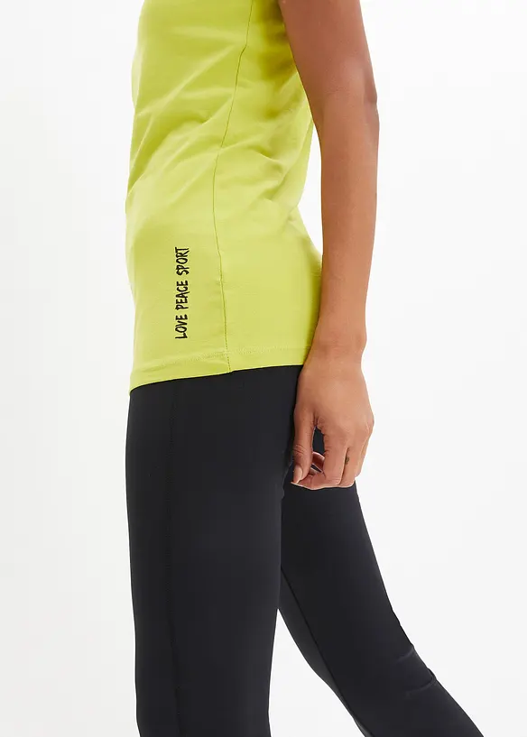 Lot de 2 T-shirts longs avec inscription, bonprix