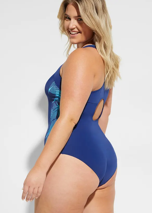 Maillot 1 pièce sportif avec empiècements sur les côtés, bonprix