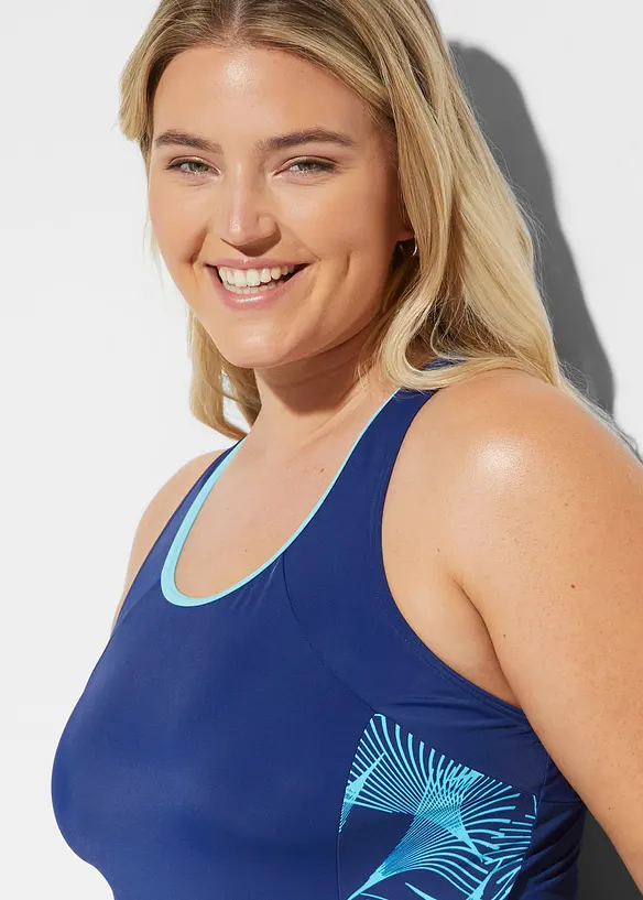 Maillot 1 pièce sportif avec empiècements sur les côtés, bonprix