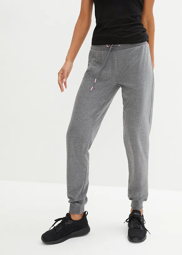 Pantalon de jogging &agrave; finitions &eacute;lastiqu&eacute;es, bonprix