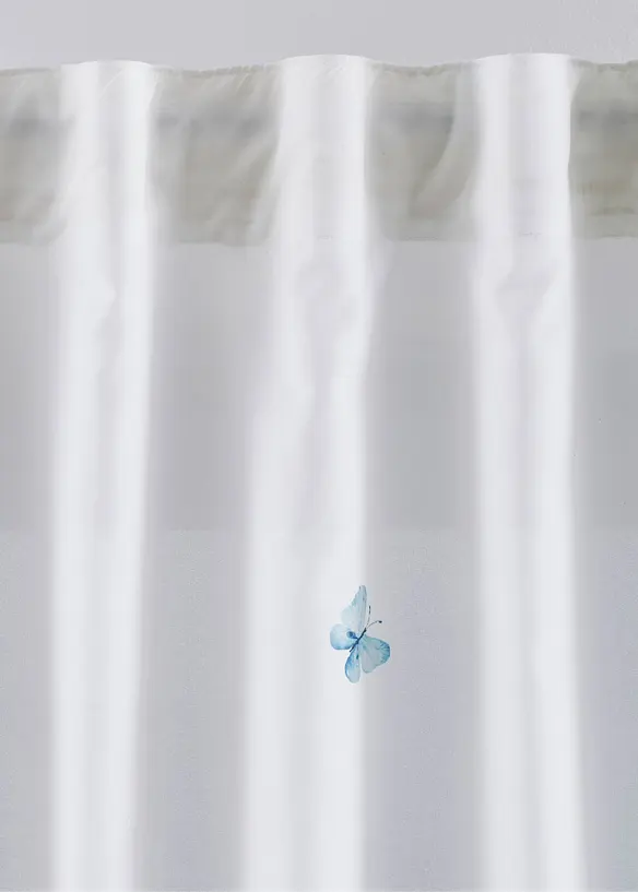 Rideau en microfibre à imprimé papillon (1 pce), bonprix