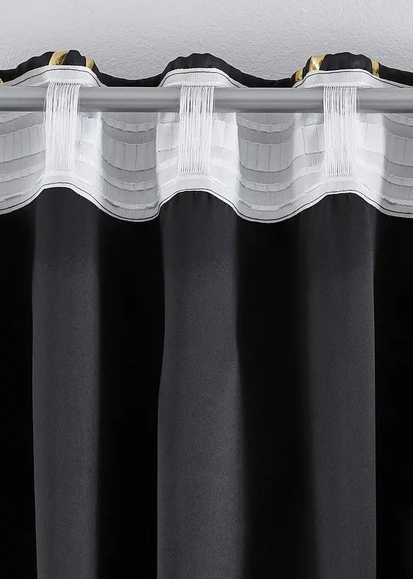 Rideau obscurcissant à imprimé brillant (1 pce), bonprix