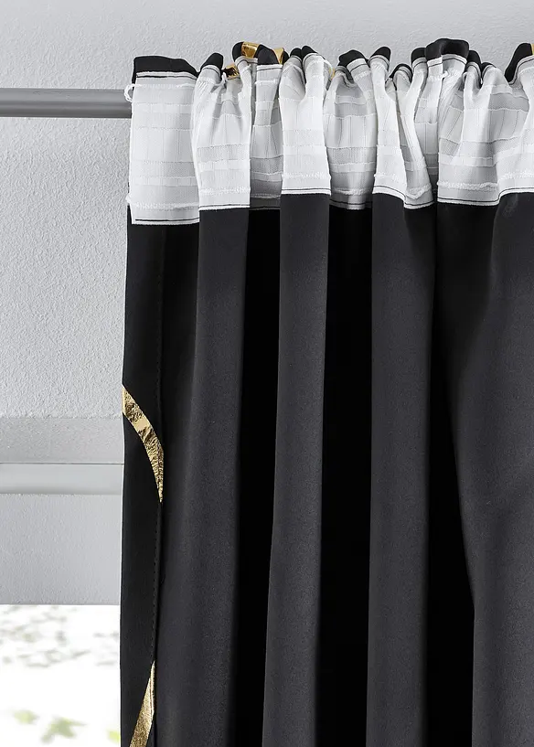 Rideau obscurcissant à imprimé brillant (1 pce), bonprix