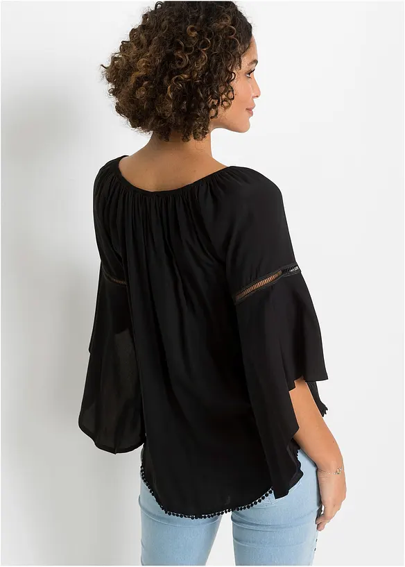 Blouse ample 100% viscose, bonprix