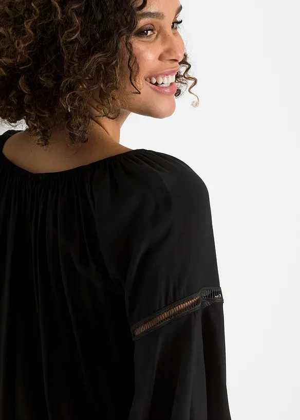 Blouse ample 100% viscose, bonprix