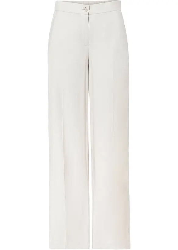 Pantalon large à pinces en viscose majoritaire, bonprix