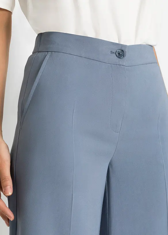 Pantalon large à pinces en viscose majoritaire, bonprix