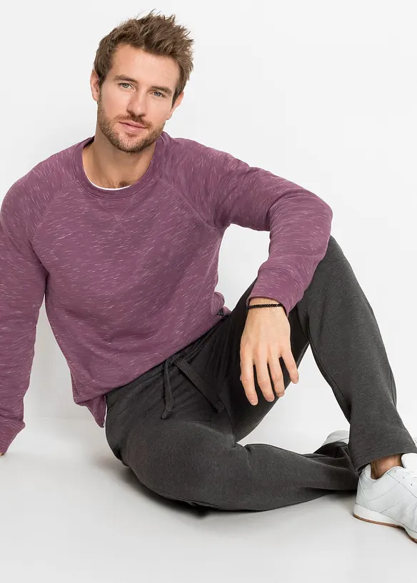 Pantalon de jogging à jambes droites, intérieur gratté doux, bonprix