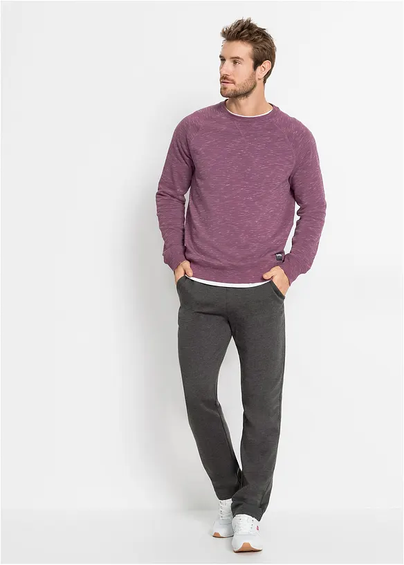 Pantalon de jogging à jambes droites, intérieur gratté doux, bonprix