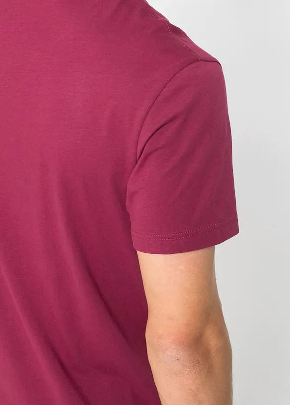 Lot de 3 T-shirts col V, bonprix