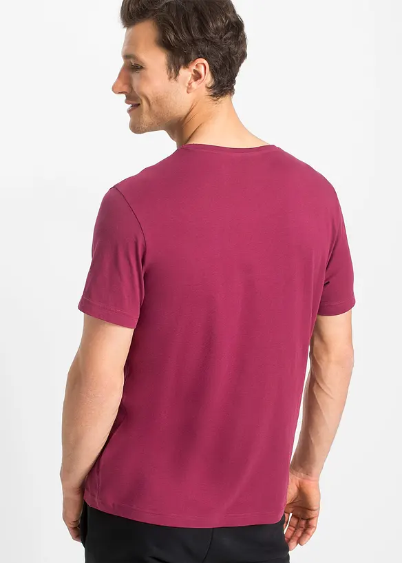 Lot de 3 T-shirts col V, bonprix