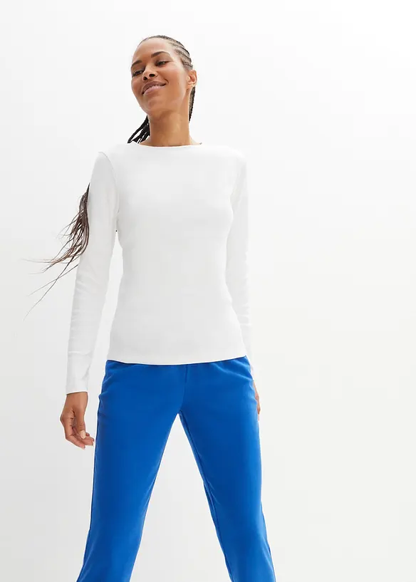 T-shirt manches longues 100% coton, bonprix