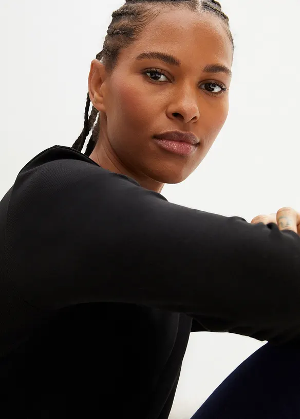 T-shirt manches longues 100% coton, bonprix