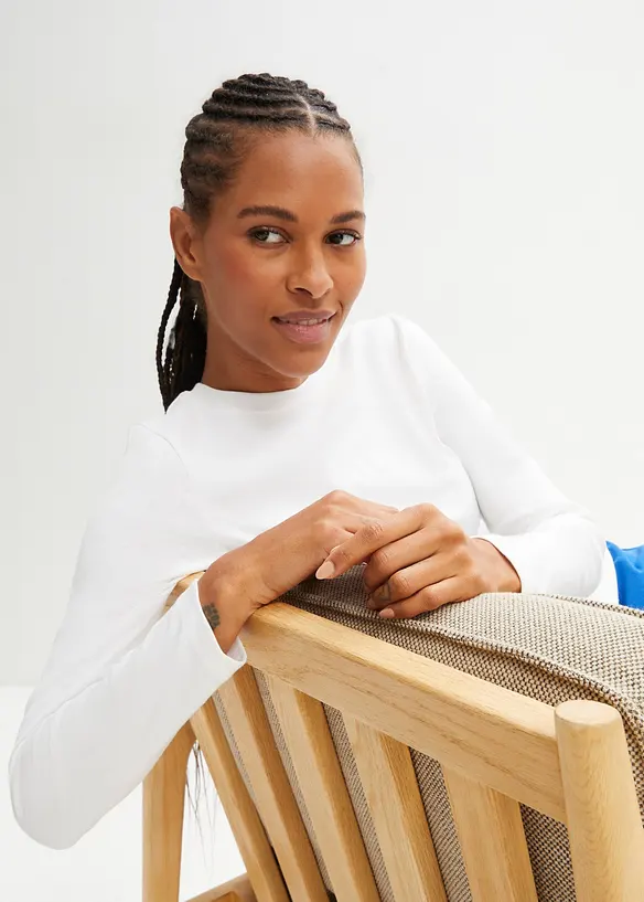 T-shirt manches longues 100% coton, bonprix