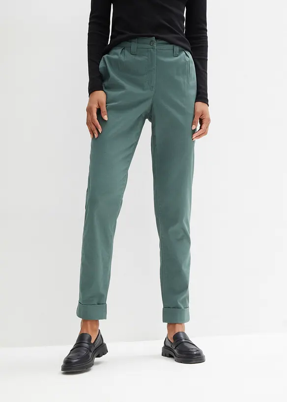 Pantalon chino en coton, longueur cheville, bonprix
