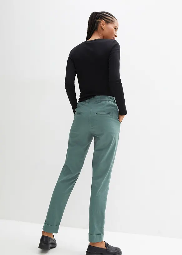 Pantalon chino en coton, longueur cheville, bonprix