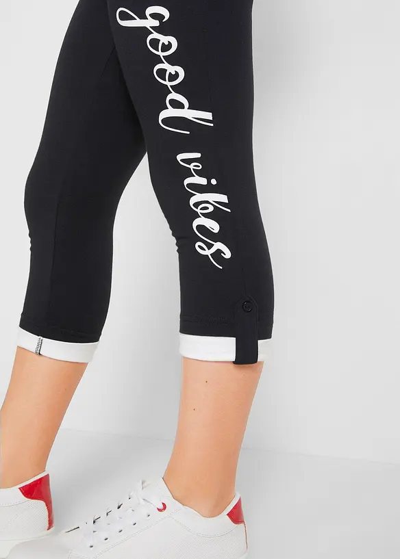 Legging 3/4 fille en coton extensible, bonprix