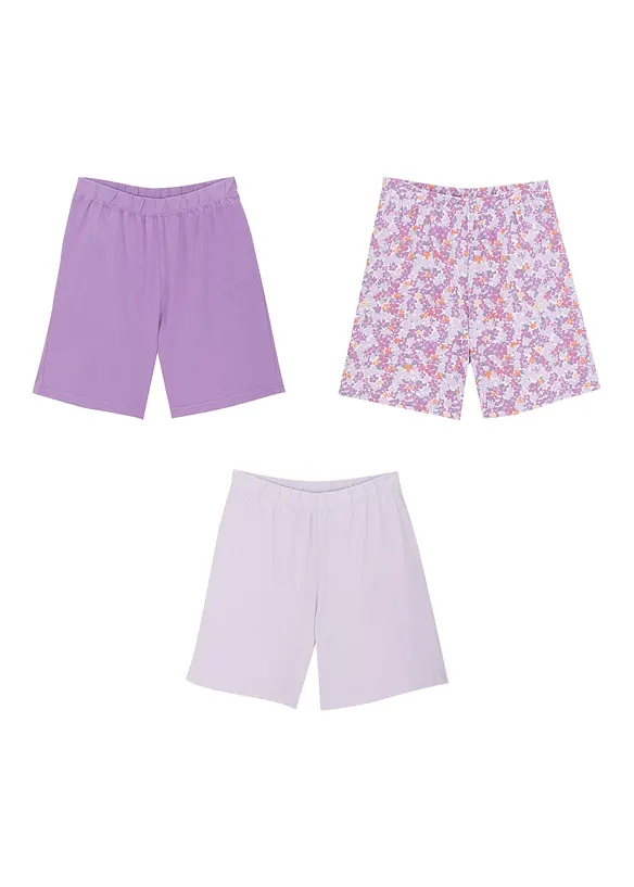 Lot de 3 shorts en jersey 100% coton, bonprix