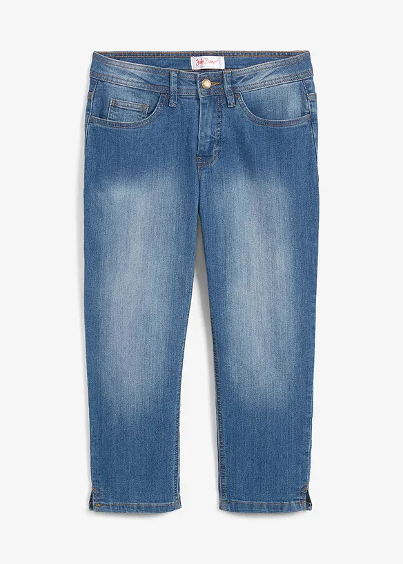 Jean slim taille mi-haute, raccourci, bonprix