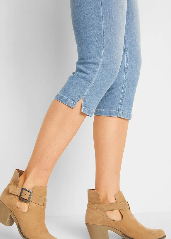 Lot de 2 jeans corsaire extensibles, bonprix