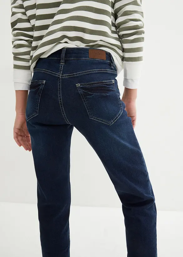 Jean Boyfriend taille mi-haute, extensible, bonprix