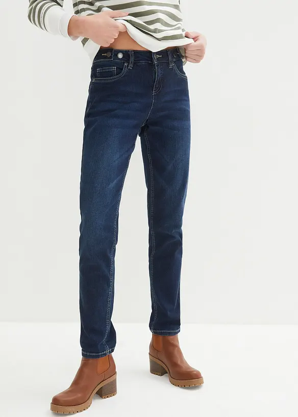 Jean Boyfriend taille mi-haute, extensible, bonprix