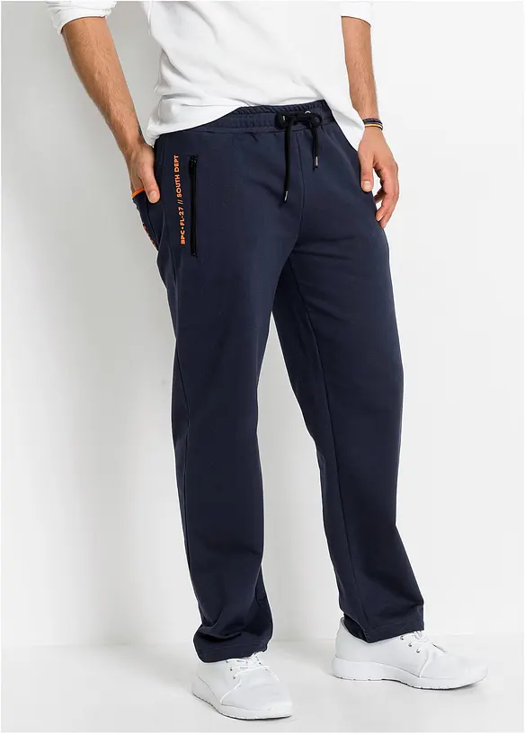 Pantalon de jogging en coton avec poches zippées pratiques, bonprix