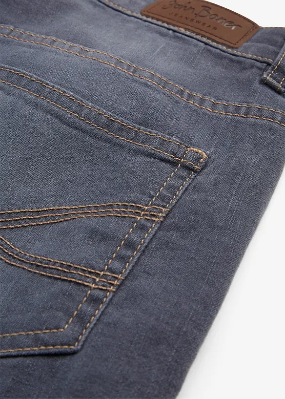 Jean droit taille mi-haute, ultra soft, bonprix