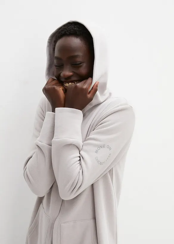 Gilet long en molleton, bonprix