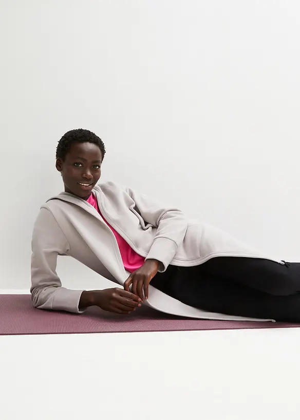 Gilet long en molleton, bonprix