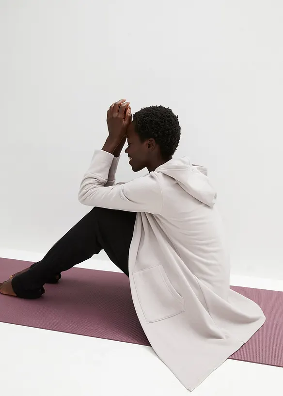 Gilet long en molleton, bonprix