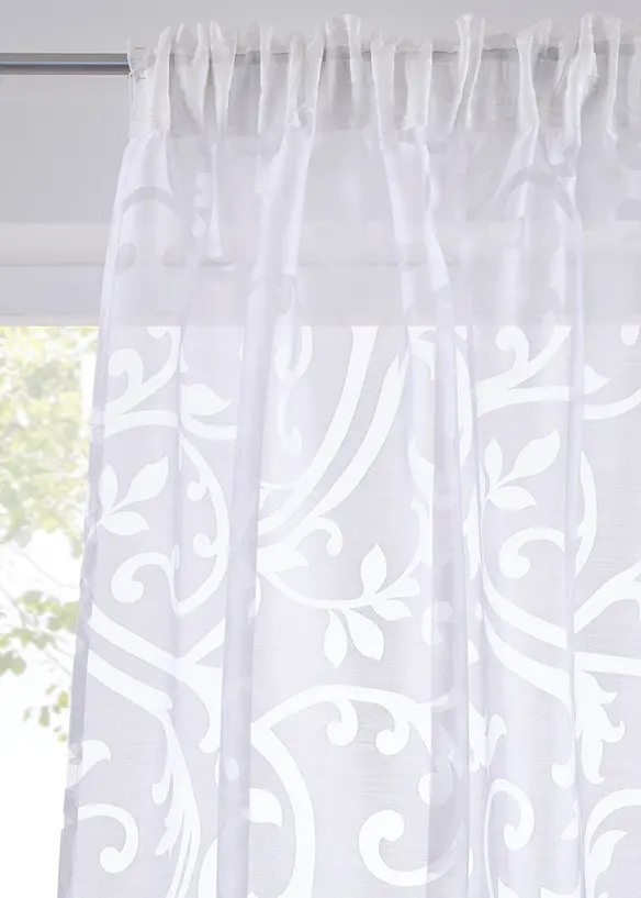 Voilage en dévoré à motif sarments (1 pce.), bonprix