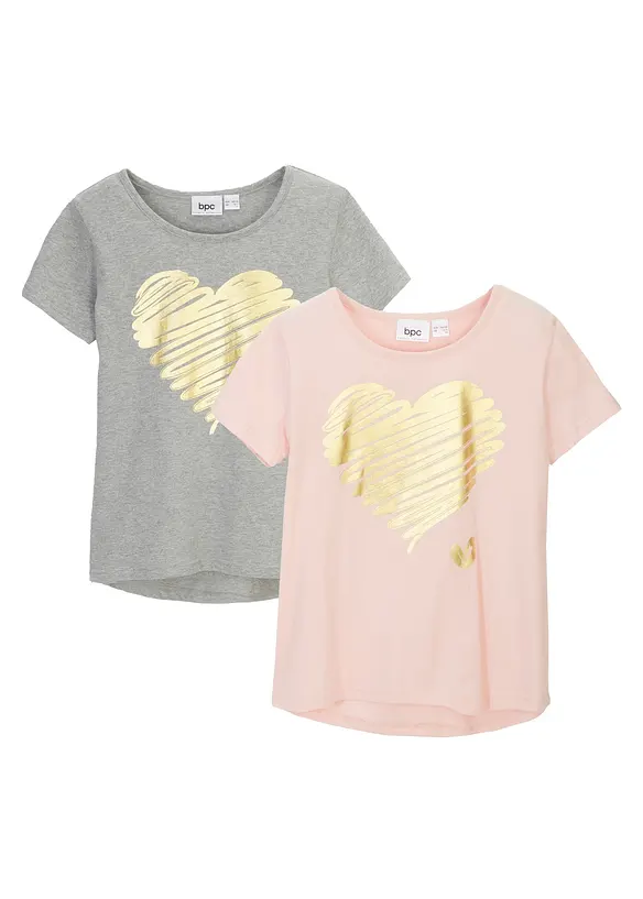 Lot de 2 T-shirts, bonprix