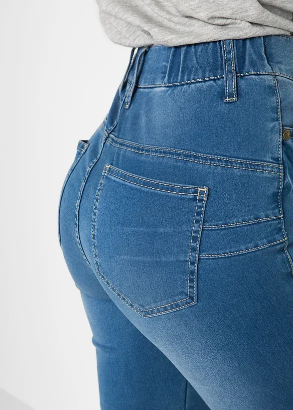 Jean slim taille haute, super extensible, bonprix