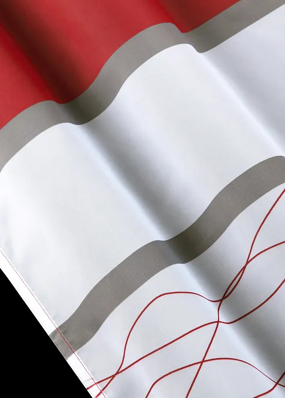 Voilage transparent &agrave; imprim&eacute; rayures horizontales (1 pce), bonprix