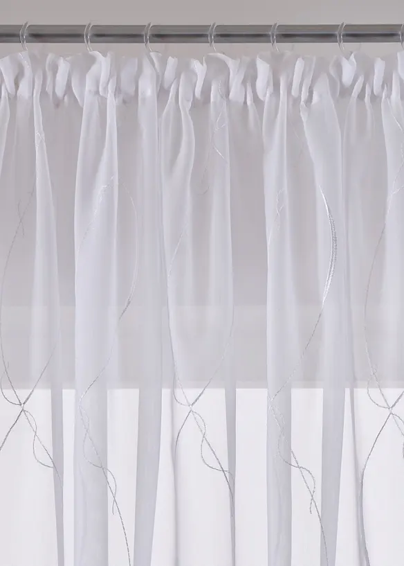 Voilage à broderie avec polyester recyclé, bonprix