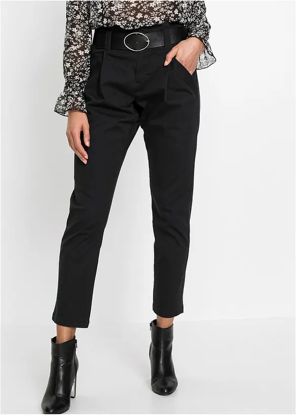 Pantalon à pinces en coton, bonprix