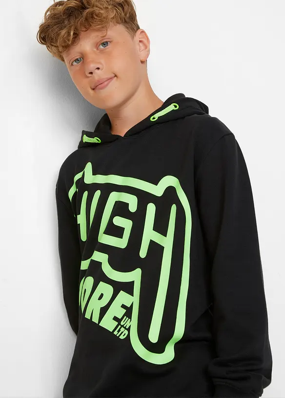 Sweat à capuche 100% coton, bonprix