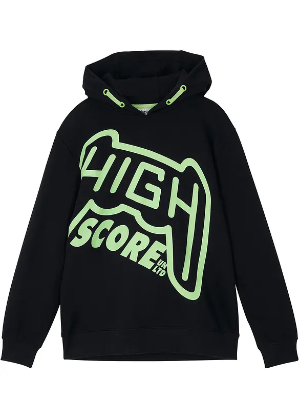 Sweat à capuche 100% coton, bonprix