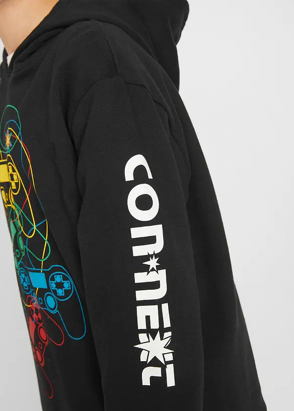 Sweat à capuche 100% coton, bonprix