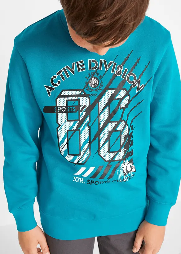 Lot de 2 sweat 100% coton, bonprix