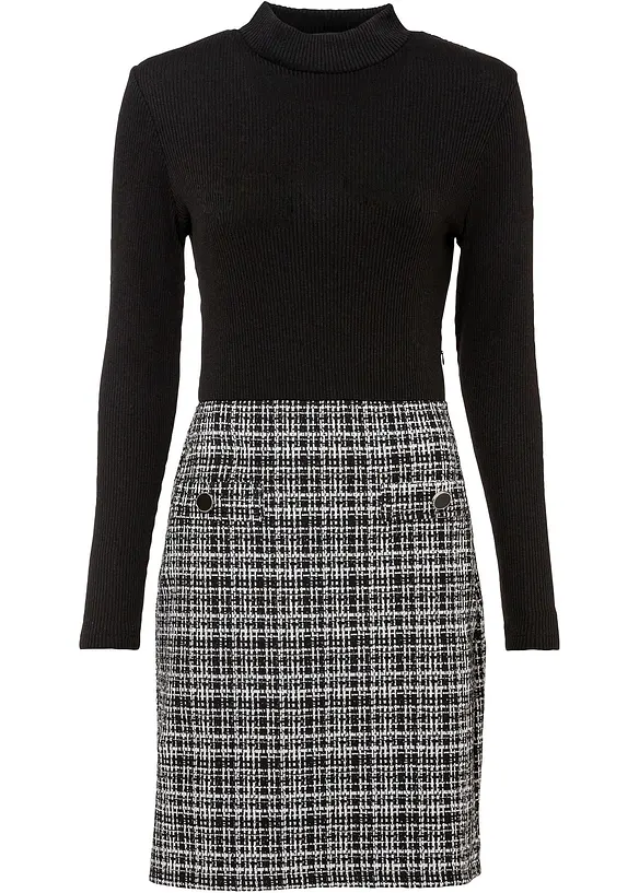 Robe courte et fluide en viscose mélangée, bonprix