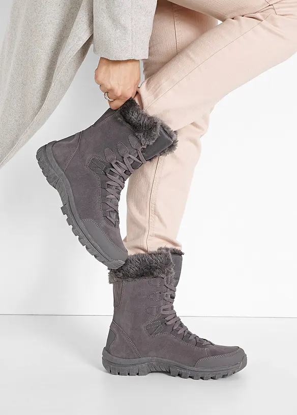 Boots lacées et doublées à membrane Tex, bonprix