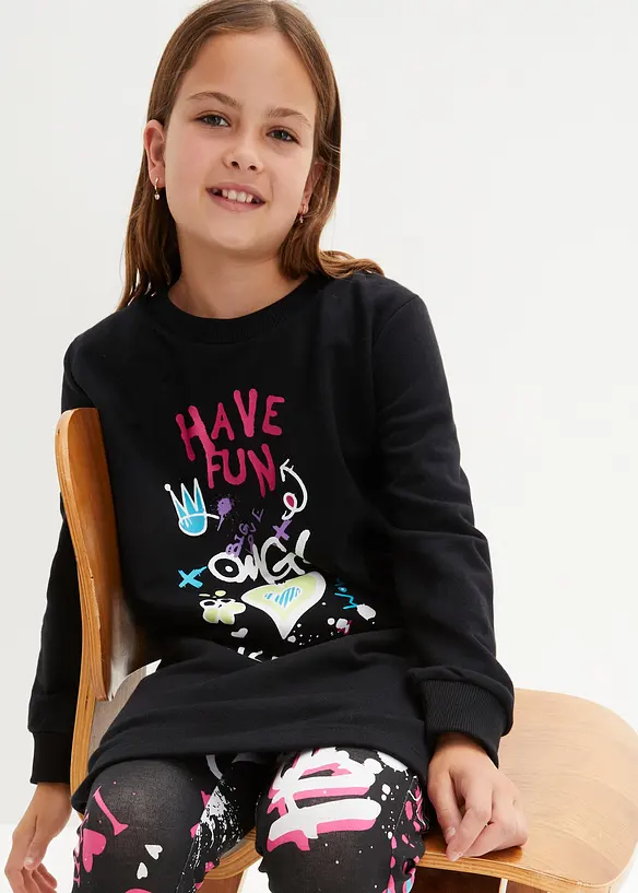 Robe en molleton 100% coton, bonprix