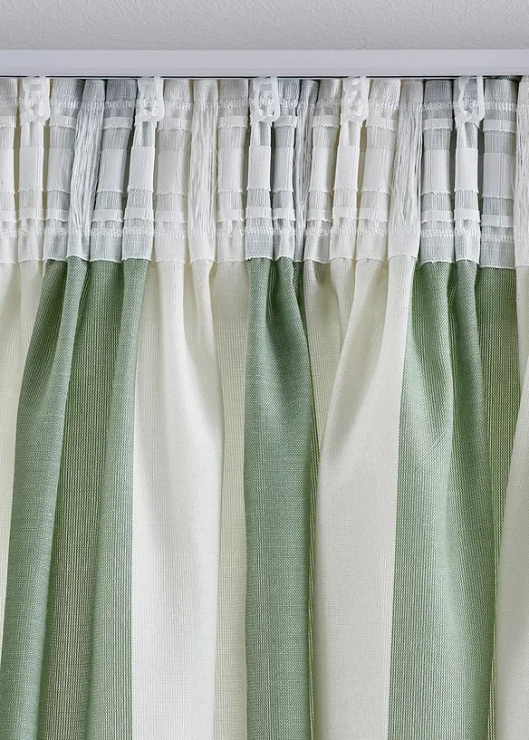 Rideau rayé avec polyester recyclé (1 pce), bonprix