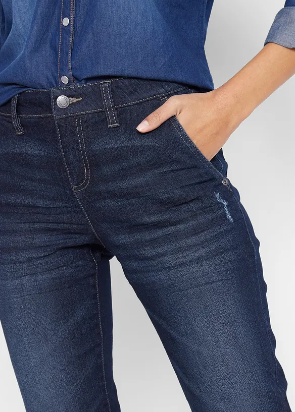 Jean boyfriend taille mi-haute, extensible et confortable, bonprix