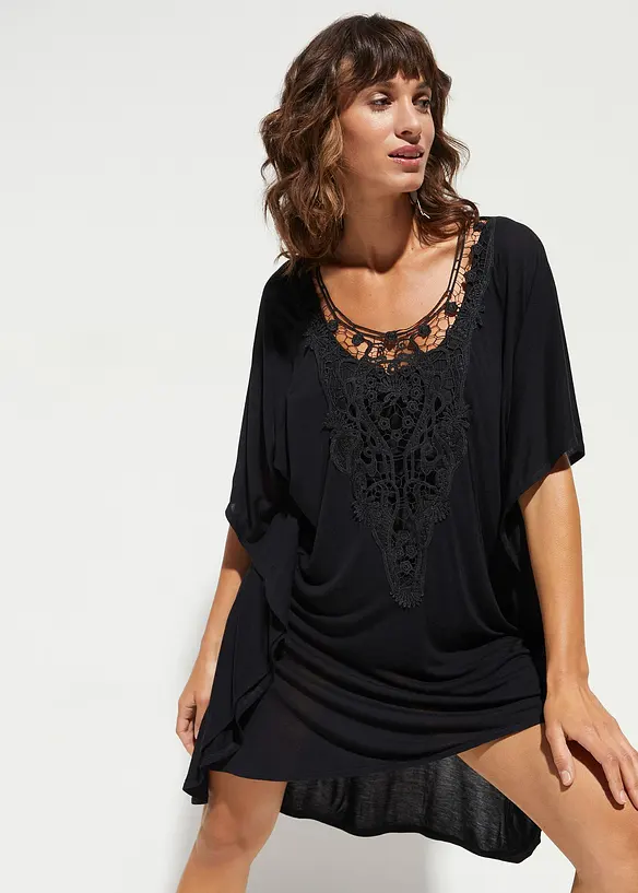 Tunique de plage transparente en viscose, bonprix