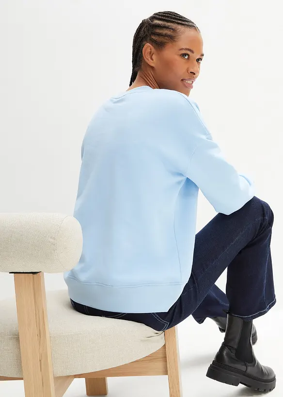 Sweat-shirt oversize 100% coton, bonprix