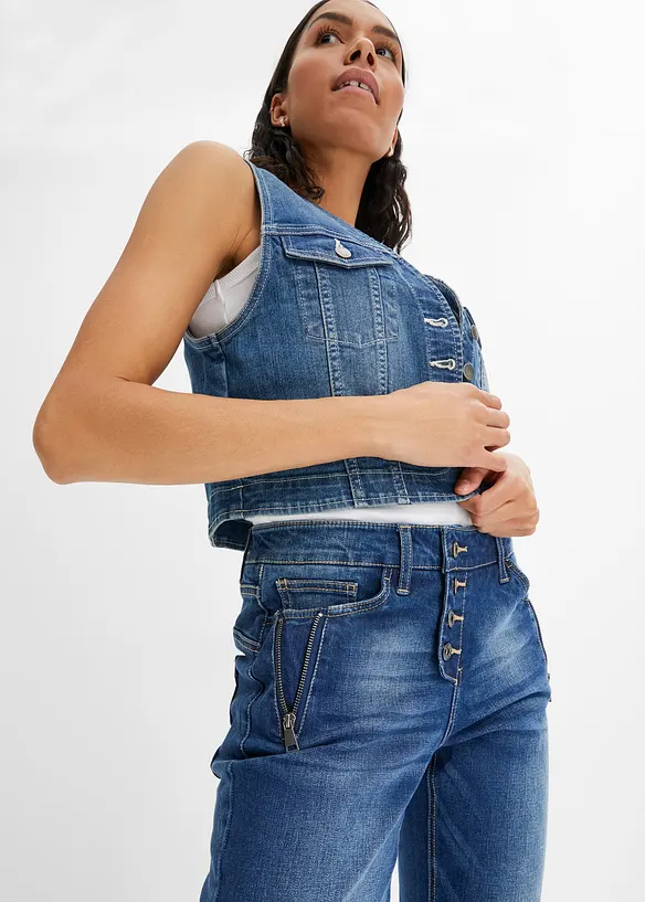 Jean boyfriend taille mi-haute, bonprix